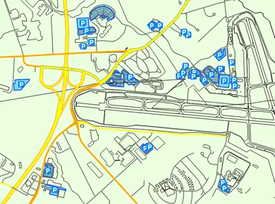 Los Angeles Airport Parking Lax Airport Long Term Parking Rates Map