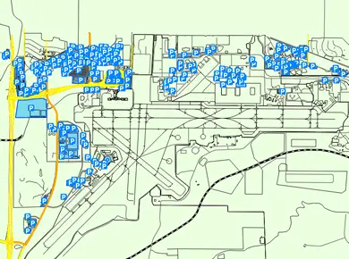 sunport albuquerque abq parking airport map