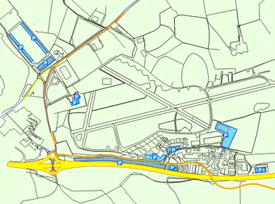 Exeter Airport Car Parking Map