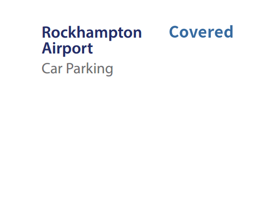 Rockhampton Airport Covered Parking