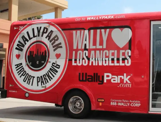 wallypark airport parking express los angeles logo