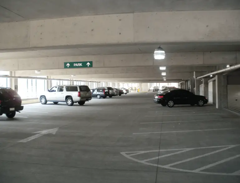 cle red lot parking cleveland logo1