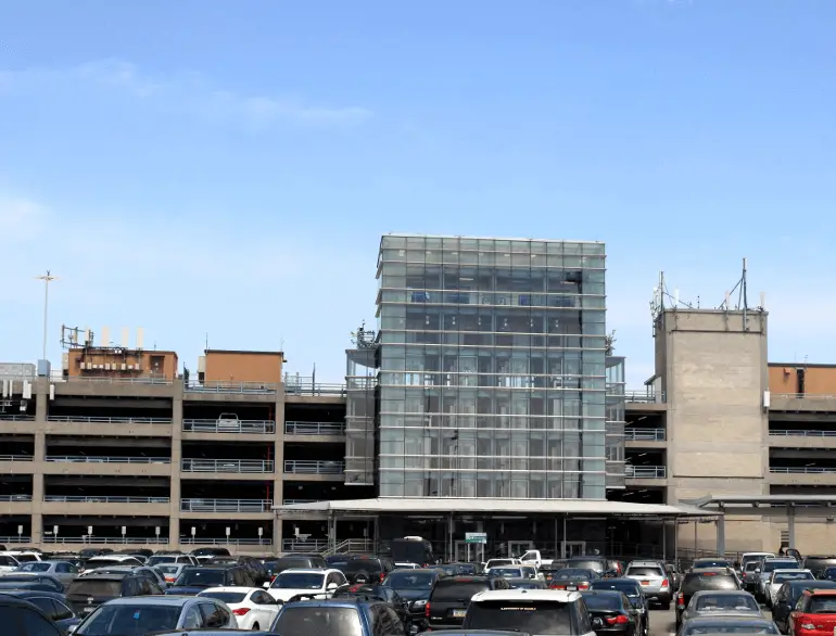 JFK yellow parking garage New York United States