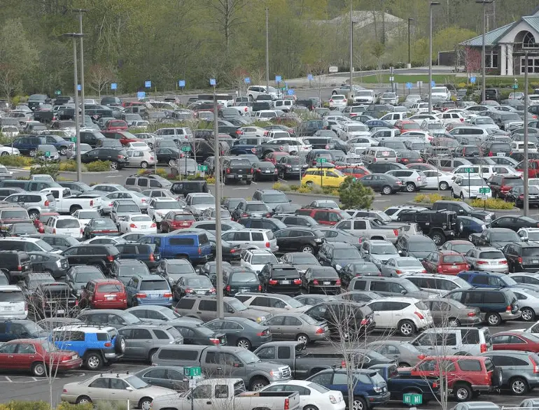 Economy a parking lot Bellingham United States