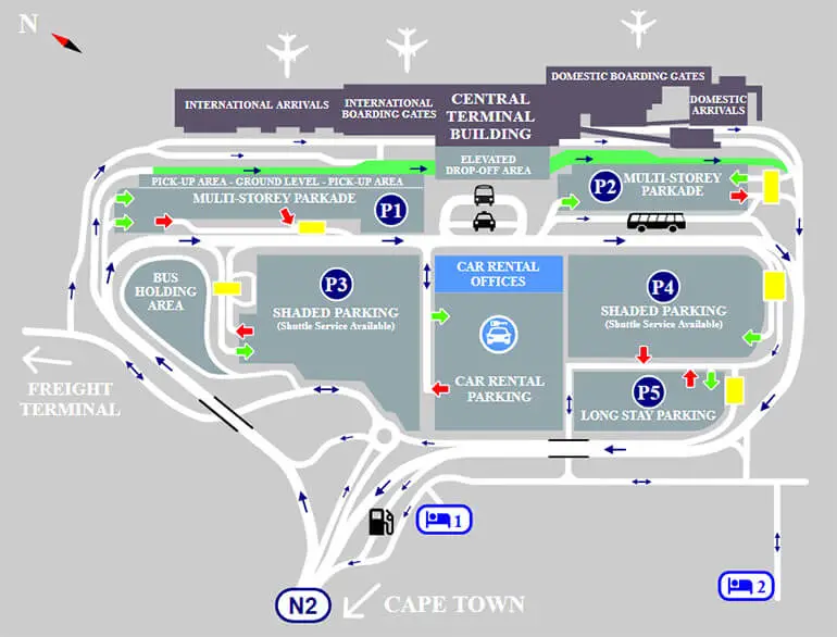 P3 shaded - short stay parking Cape Town airport logo1