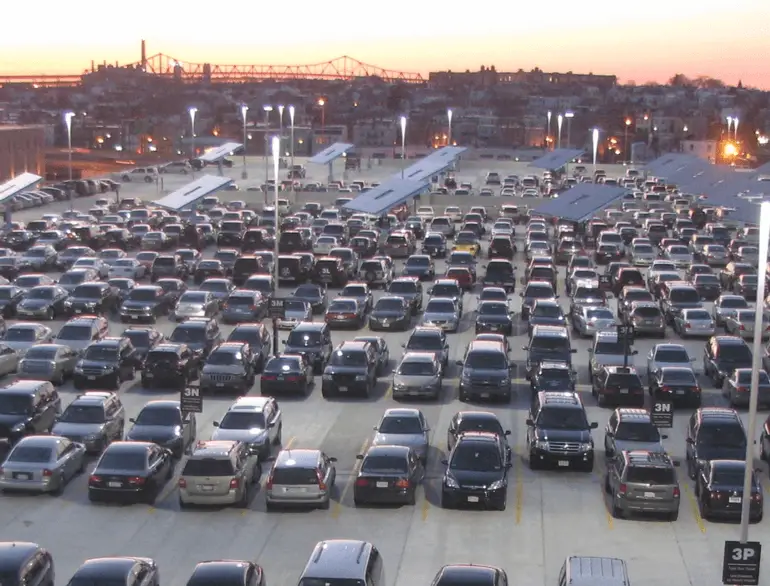 boston terminal e airport parking logo